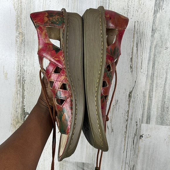 Alegria Valerie Southwestern Romance‎ Womens 9 US 39 EU Shoes Lace Sandals - Picture 10 of 12